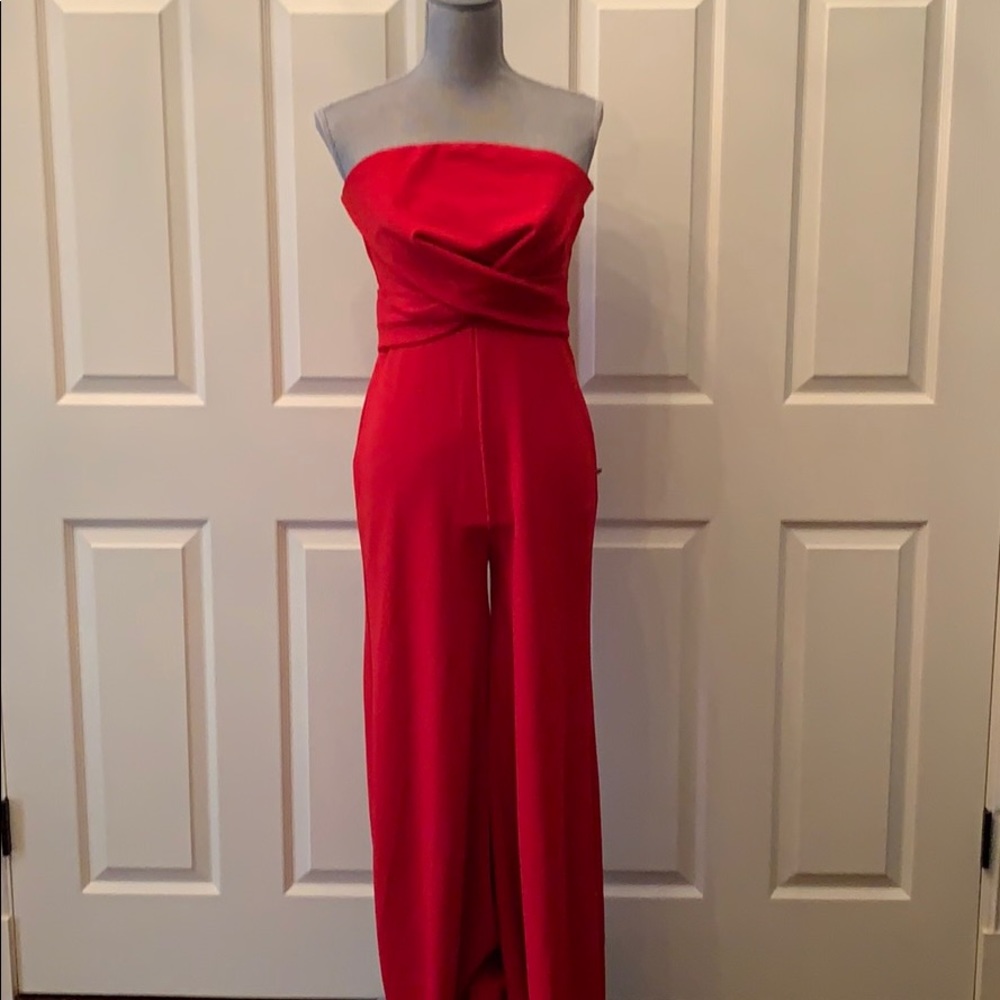 NEW red Dance & Marvel strapless jumpsuit